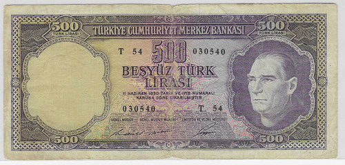 Türkei türkiye 500 lira 1968 - 500,