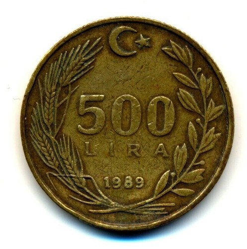 500 türkische lira - türkische, 1989