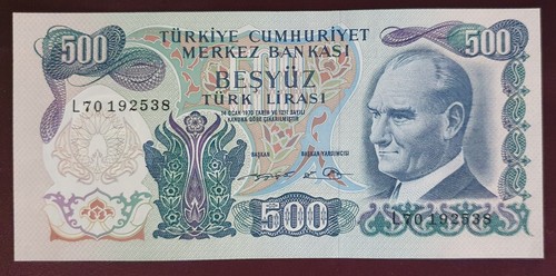 Banknote türkei 500 lira - türkei,