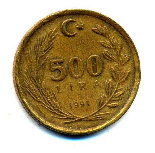 500 türkische lira - 500,