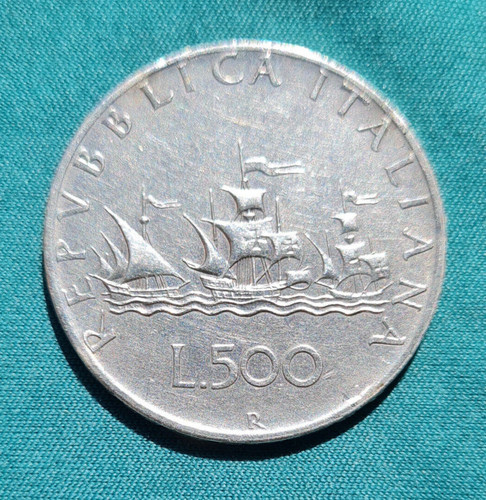 Silber münze 500 lira - münze,