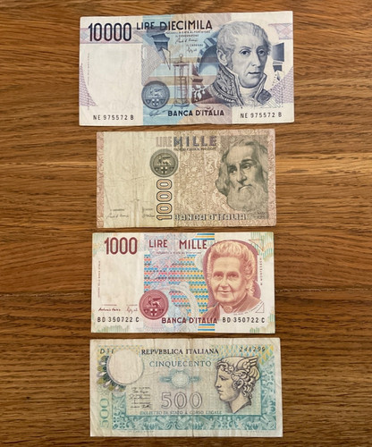 Set 500 1000 10000 lire - x, 1000,