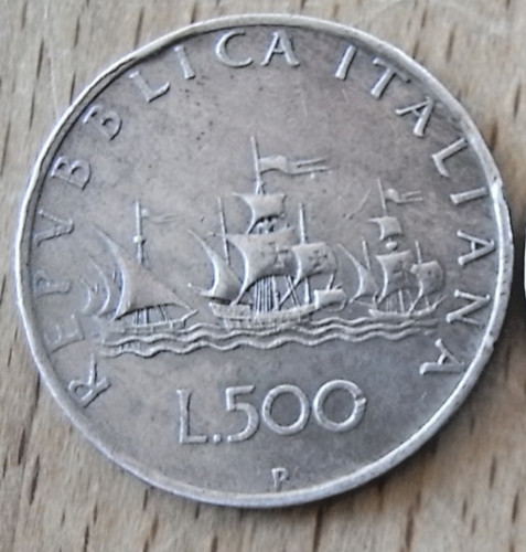 Münzen 500 italienische lira - italienische,