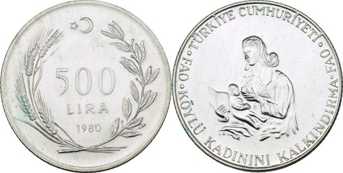 Türkei 500 lira 1980 - lira,