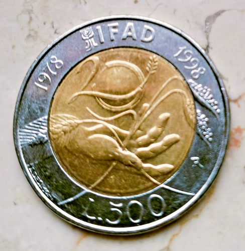 Münze italienische lira 500 - italienische,