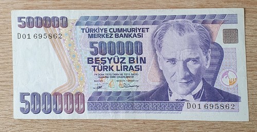 Banknote türkei 500 000 lira - türkei,