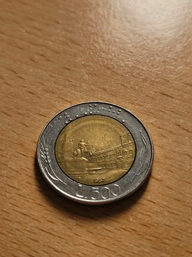 500 lire lira münze 1987 - lire, münze,