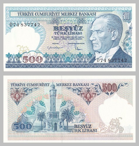 Türkei turkey 500 lira - turkey, 1983