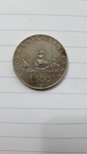 Italienisches silber 500 - 500, lira