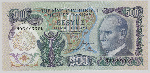 Türkiye türkei 500 lira 1974 - tÜrkiye/tÜrkei,
