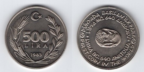Türkei 500 lira 1983 - ,