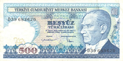 Türkei turkey 500 - /,