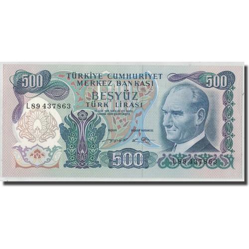 Geldschein türkei 500 - 500, lira