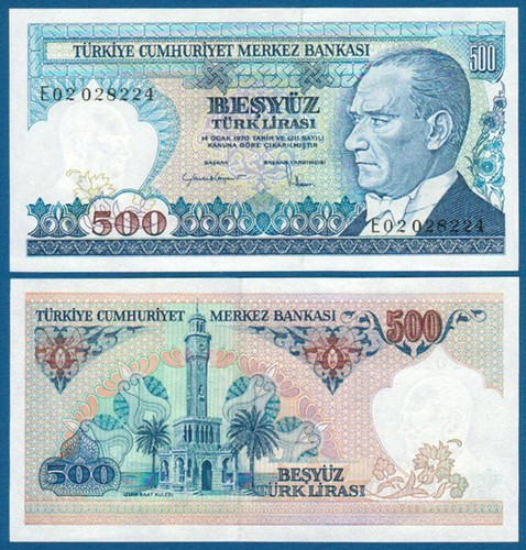 Türkei turkey 500 lira - turkey,