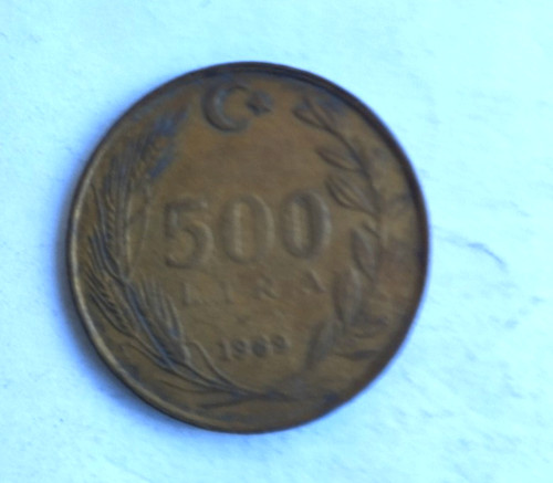 Türkei 500 lira - türkei, 1989